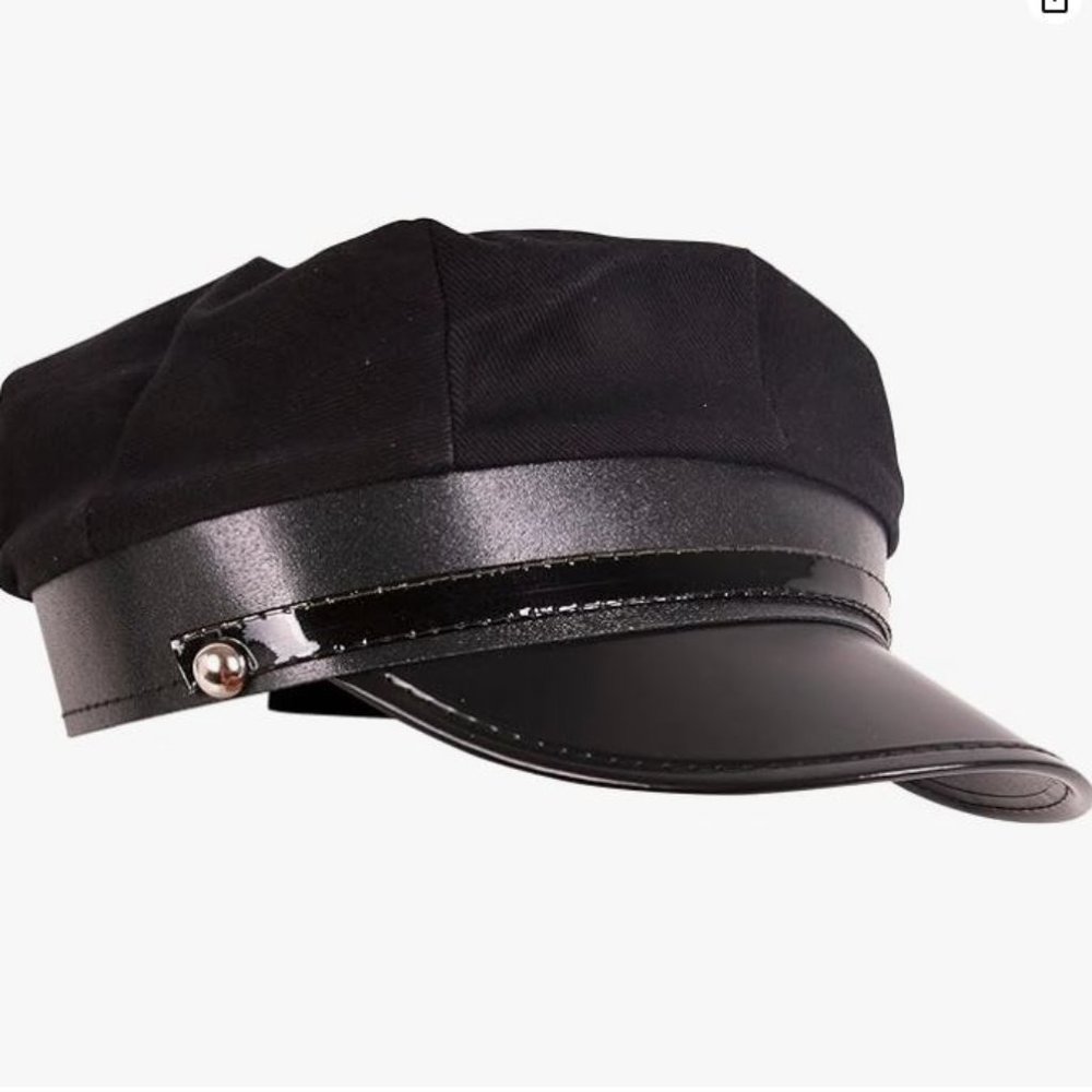 Black Costume Chauffer hat - new